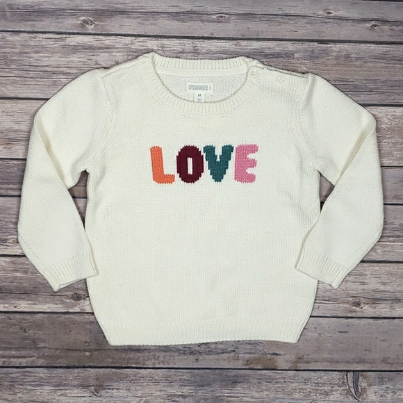 Gymboree Toddler Girls Knit Love Sweater - Picture 3 of 12